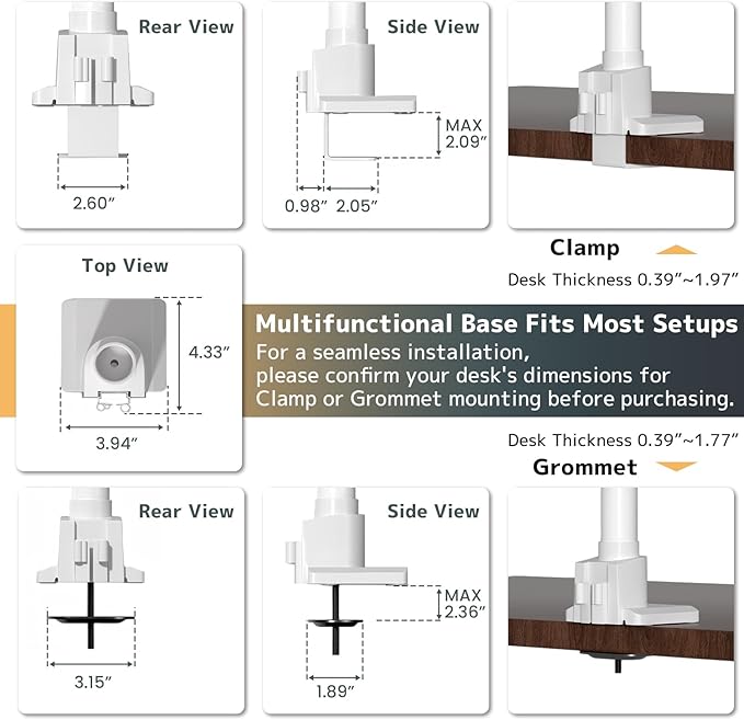 Dual Monitor-Arm Heavy Duty Ultrawide - Image 7