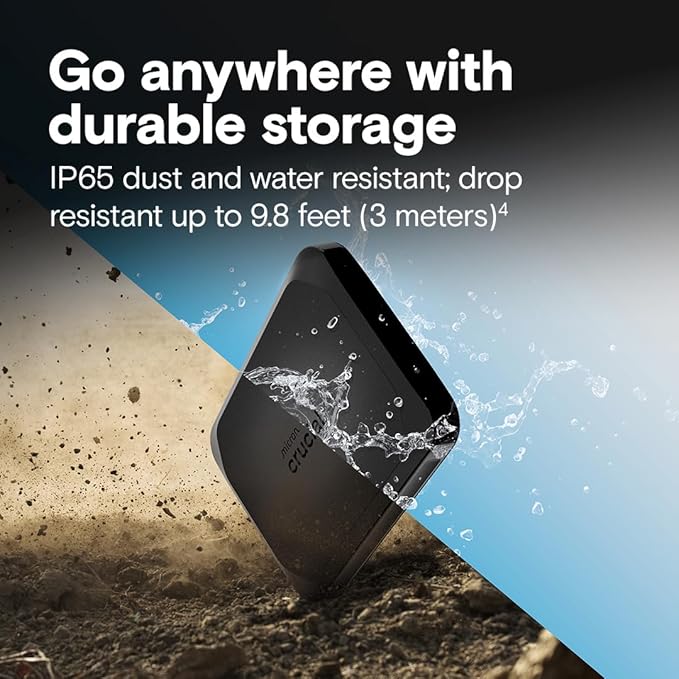 Crucial X10 2TB Portable SSD, USB 3.2 USB-C, External Solid State Drive - Image 4