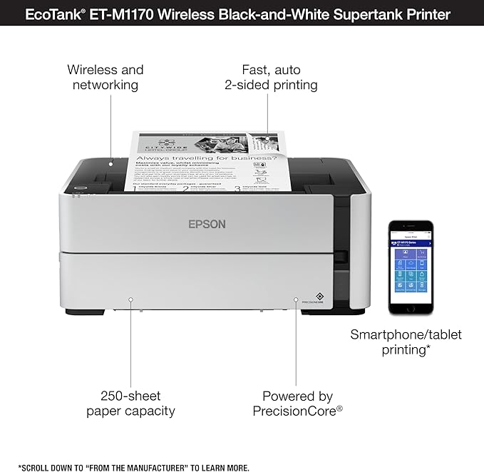 Epson EcoTank ET-4800 Wireless All-in-One Cartridge-Free Supertank Printer & - Image 6