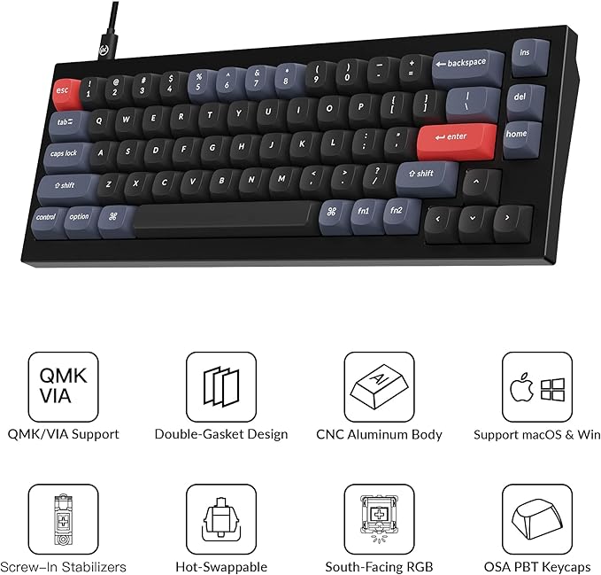 Keychron Q2 Wired Custom Mechanical Keyboard, QMK/VIA Programmable Macro - Image 5