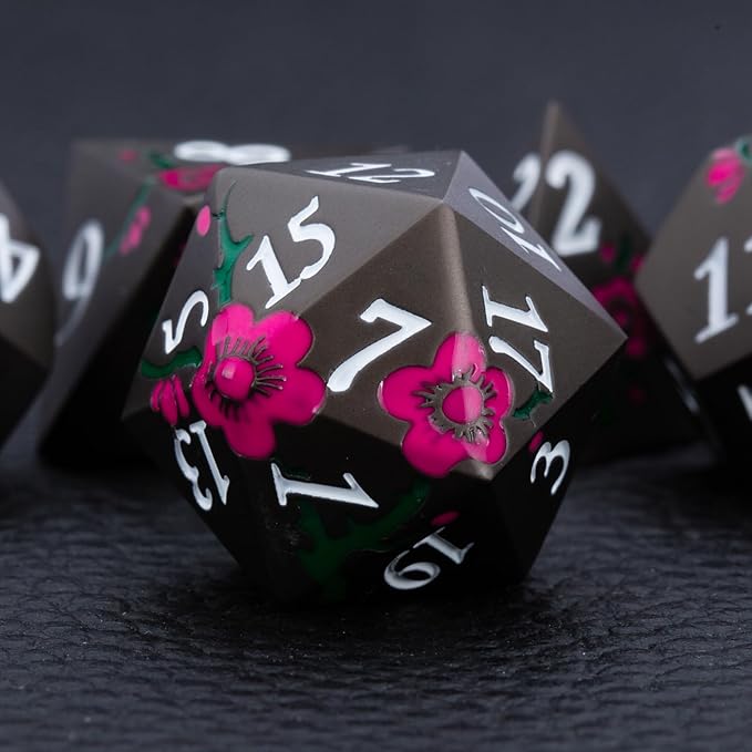 Metal DND Dice Set, Solid Metal Dice - Image 2