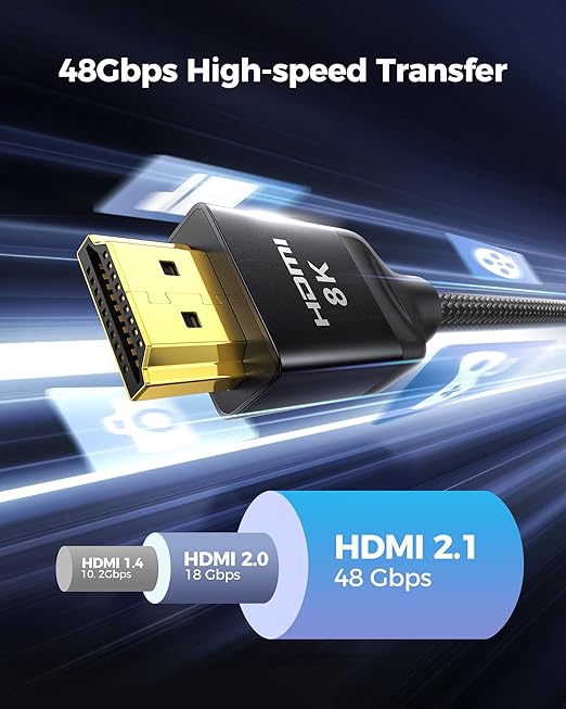Silkland 8K HDMI eARC/ARC Cable 2.1, 3.3FT Certified Ultra High Speed HDMI® - Image 3