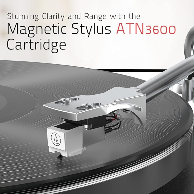 Turntables Record Player Wireless Output Connectivity Vinyl Player Belt-Drive - Image 2