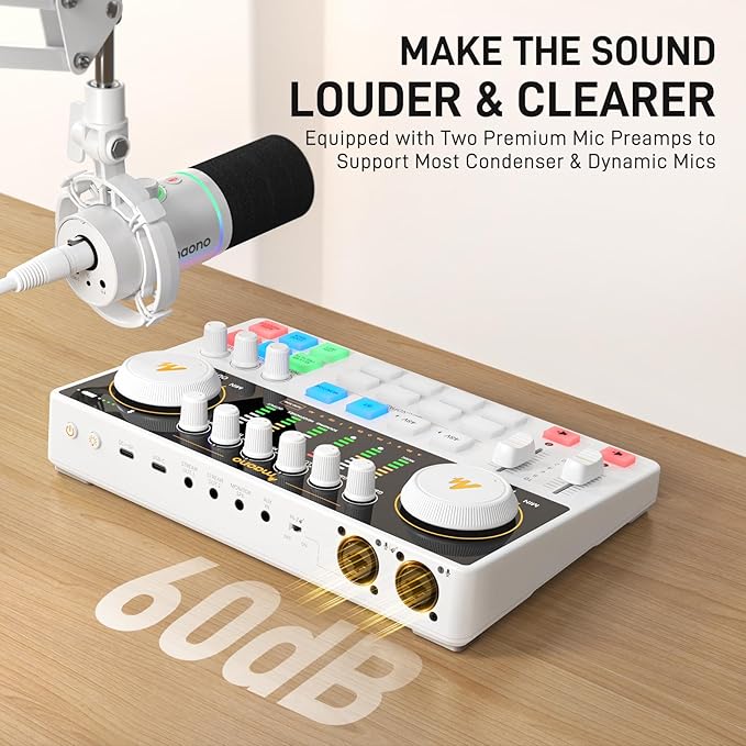 MAONO Podcast Equipment Bundle: Audio Interface mixer - Image 3