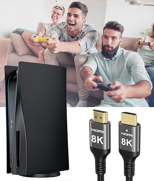 8K HDMI Cable 48Gbps 33 FT, Nylon Braided High Speed HDMI® Cable 4k 120Hz 2k - Image 5