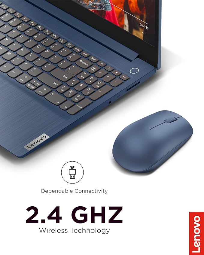 Lenovo 530 Wireless Mouse with Battery, 2.4GHz Nano USB, 1200 DPI Optical Sensor - Image 2