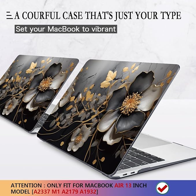 CISSOOK Compatible with MacBook Air 13 inch Case 2021 2020-2018 Release M1 Chip - Image 3