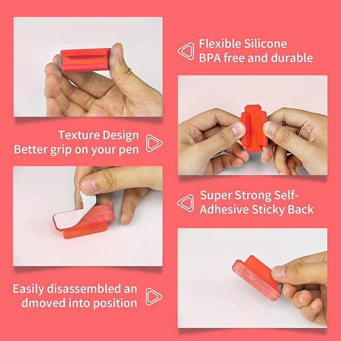 12 Pack Pen Holder for Desk, Silicone Pencil Holder - Image 6