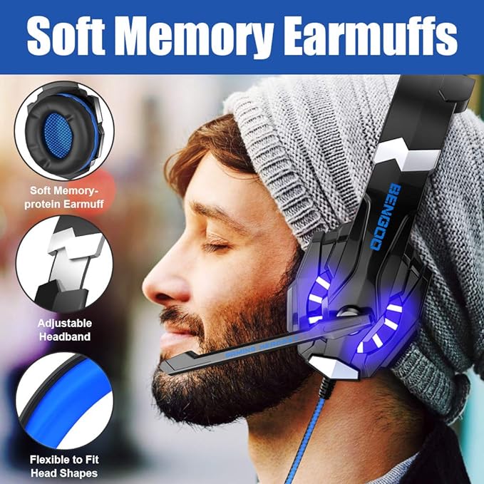 BENGOO G9000 Stereo Gaming Headset - Image 3