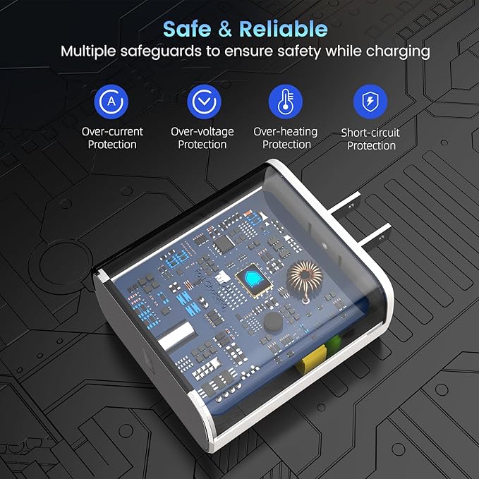 45W Super Fast Charger Type C, 45 Watt USB-C Charger PD/PPS Wall Charging Block - Image 6