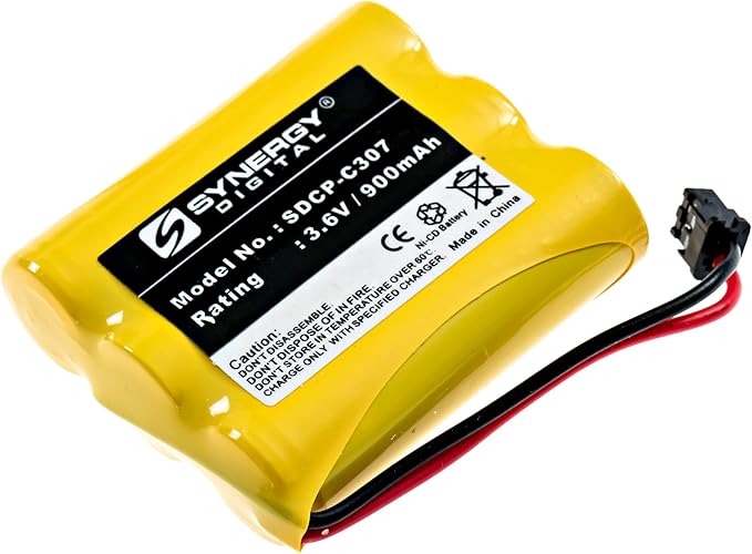 Synergy Digital Cordless Phone Battery, Compatible by Synergy+Digital