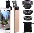 3 in 1 Cell Phone Camera Lens Kit Wide Angle Macro Fisheye Lens by ANJIELOSMART