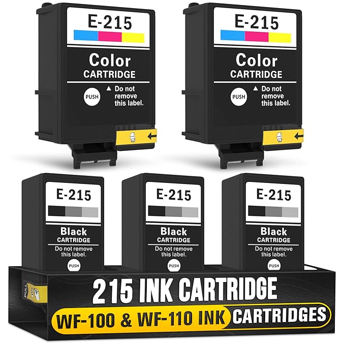 5-Pack Compatible Ink Cartridges – Includes 3 Black and 2 Tri-Color | by Reluen