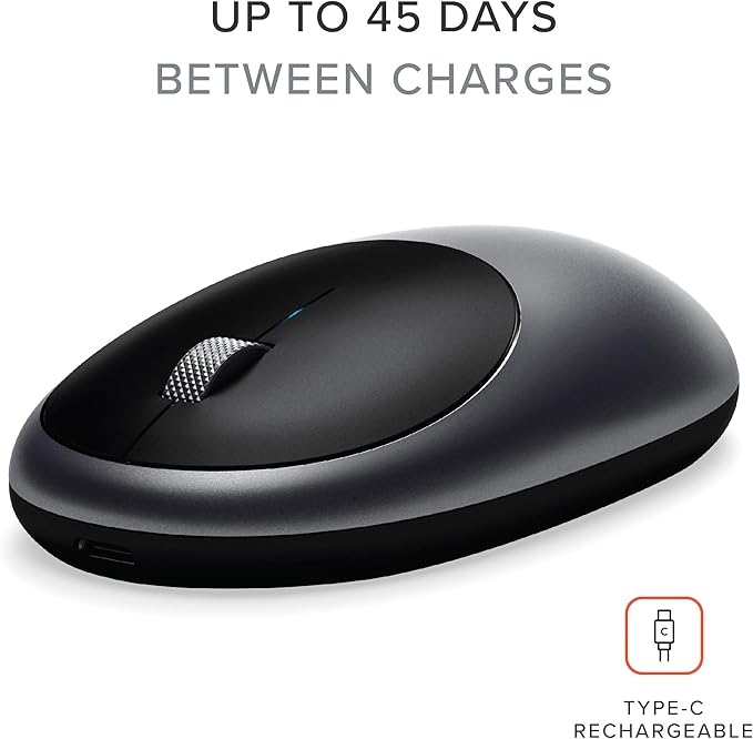 Satechi M1 Wireless Bluetooth Mouse, USB-C Rechargeable, Compact & Portable - Image 4