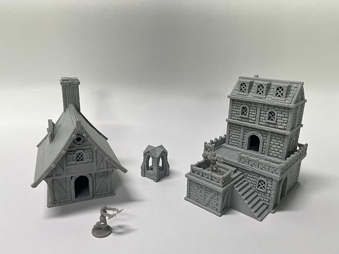 Medieval Miniature Building Terrain Set Compatible - Image 7