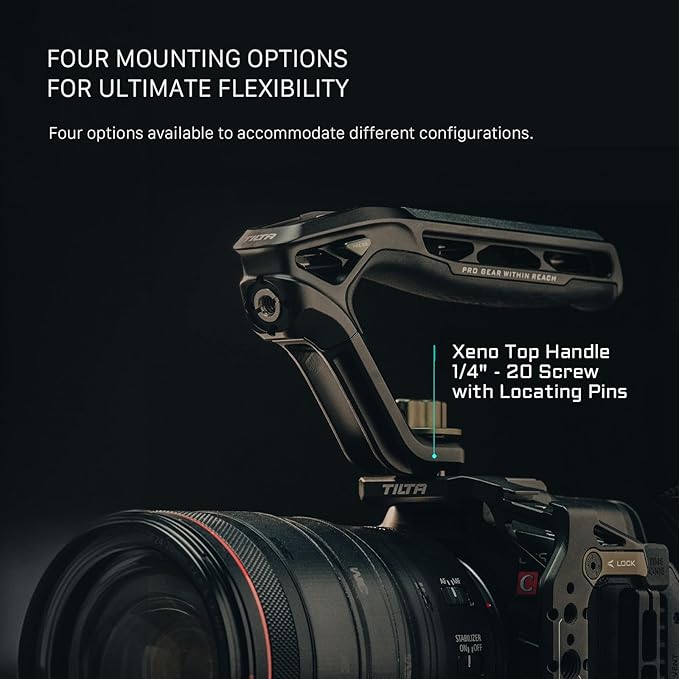 Tilta Xeno Top Handle for Filmmakers & Cameras- Black | Aluminum Alloy and - Image 4