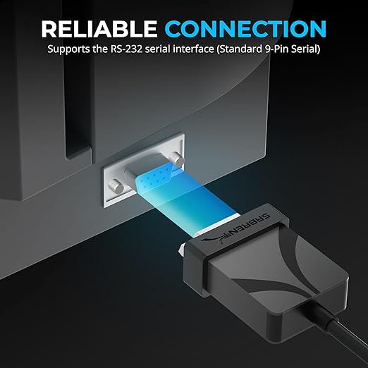 SABRENT USB-C to DB9 Serial RS-232 Adapter Cable 6FT, Prolific PL2303GS Chipset - Image 5