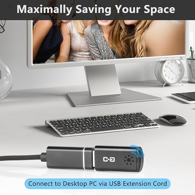 USB Microphone for Laptop and Desktop Computer, High Sensitivity for Clear Call - Image 6