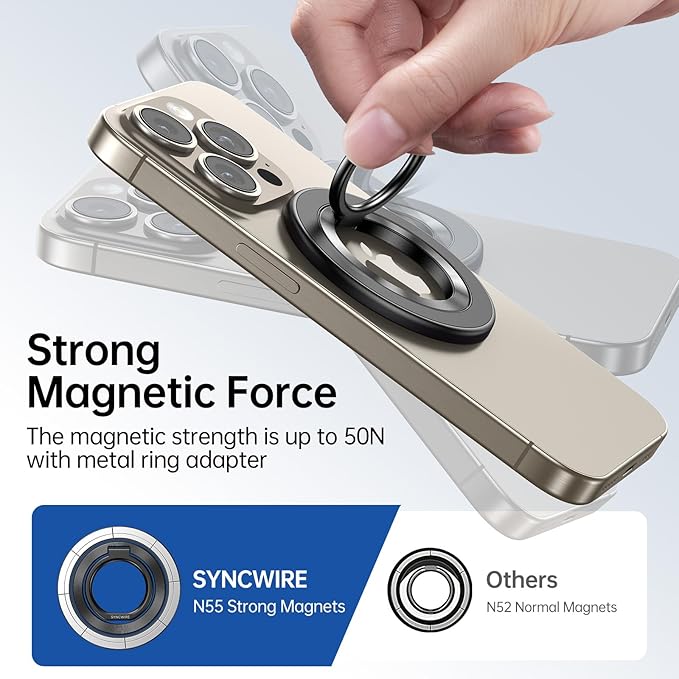 SYNCWIRE Upgraded Magnetic Phone Ring Holder - Image 5