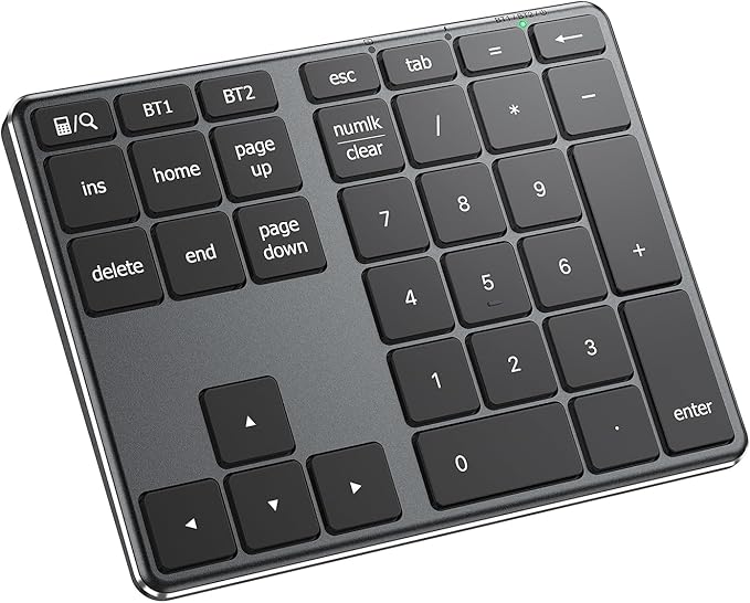 iClever Number Pad, Aluminum Wireless Number Pad by iClever