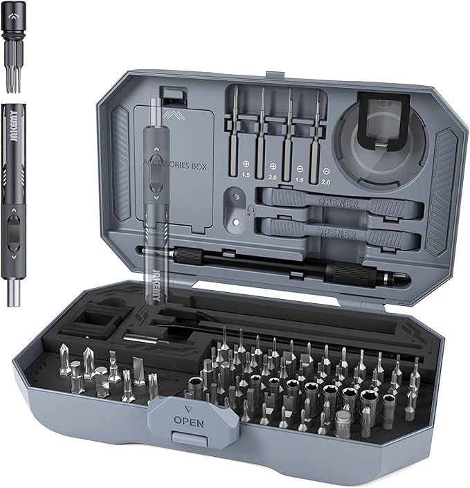 Metal Small Ratchet Screwdriver Set, JAKEMY Portable Ratcheting Screwdriver Kit by JAKEMY