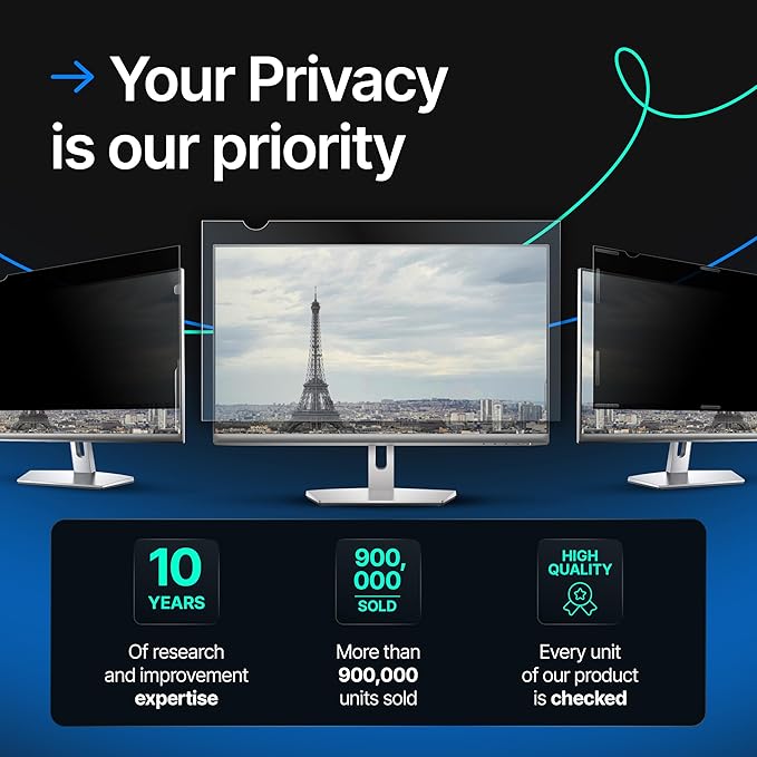 VINTEZ 23.8 Inch 16:9 Privacy Screen - Image 9