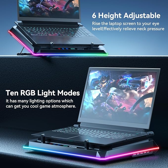 RGB Gaming Laptop Cooling Pad - Image 5