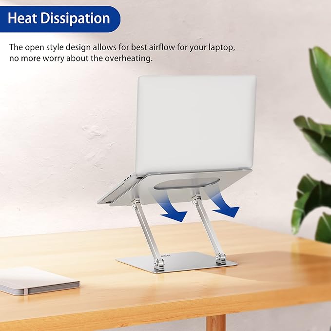 BESIGN LS10 Aluminum Laptop Stand, Ergonomic Adjustable Notebook Stand - Image 8