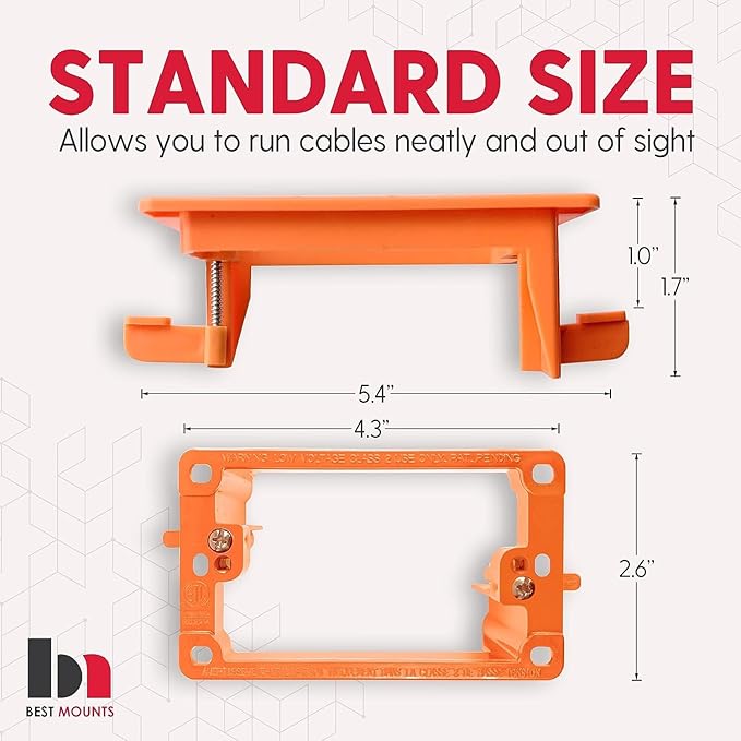 2 Pack Wall Plate Cable Pass Through - Image 2
