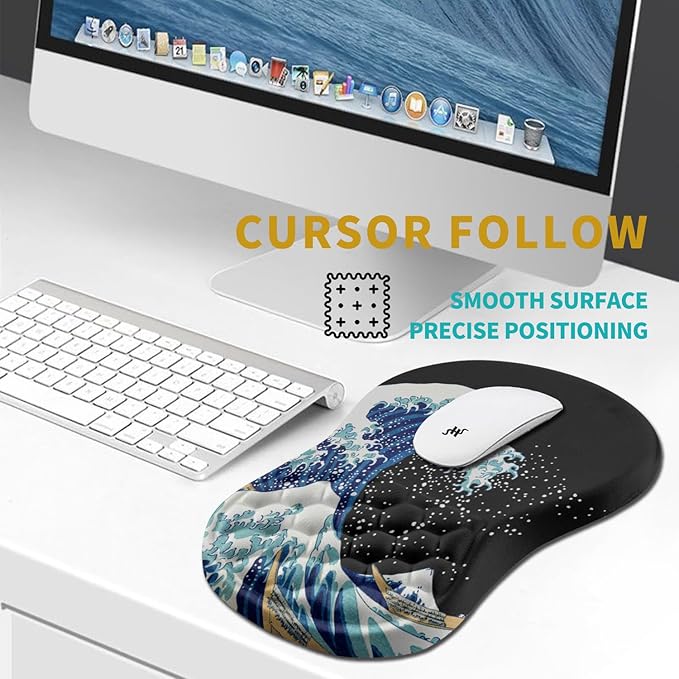 Hokafenle Ergonomic Mouse Pad Wrist Support, Wrist Rest Mousepad - Image 6