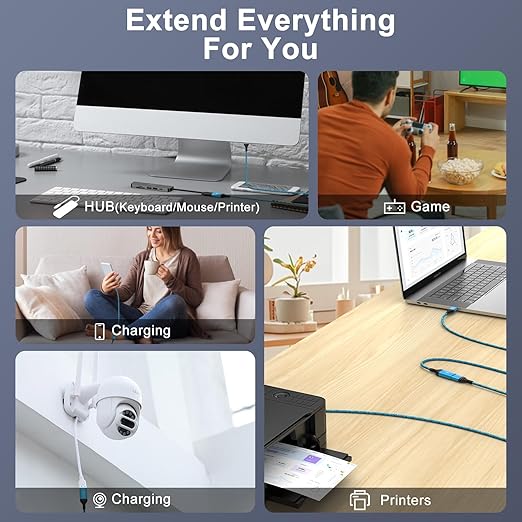 USB Extension Cable 6FT, Flash Drive, Hard Drive - Image 6