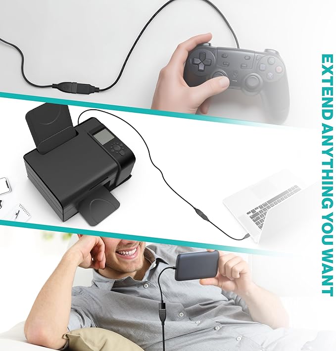Long USB Extension Cable 10FT - Image 4