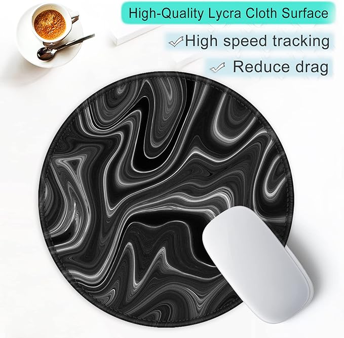ITNRSIIET Round Mouse Pad with Stitched Edge Premium-Textured Waterproof - Image 6