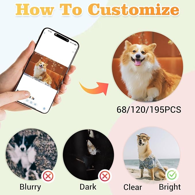Easycosy Custom Pet Photo Round Puzzles 68/120/195 Pieces - Image 3