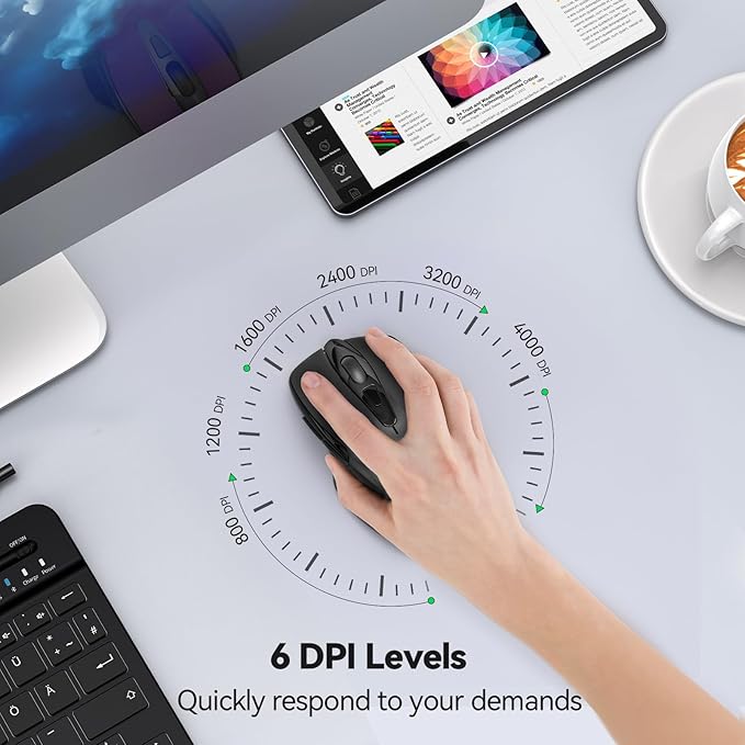 TECKNET Wireless Mouse for Laptop, Silent Mouse Quiet Click, Computer Mice - Image 4
