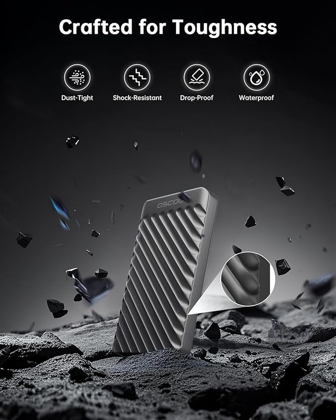 512GB Portable SSD, USB 3.2 Gen 2x2 External Solid State Drive, Dual USB-C&A - Image 7