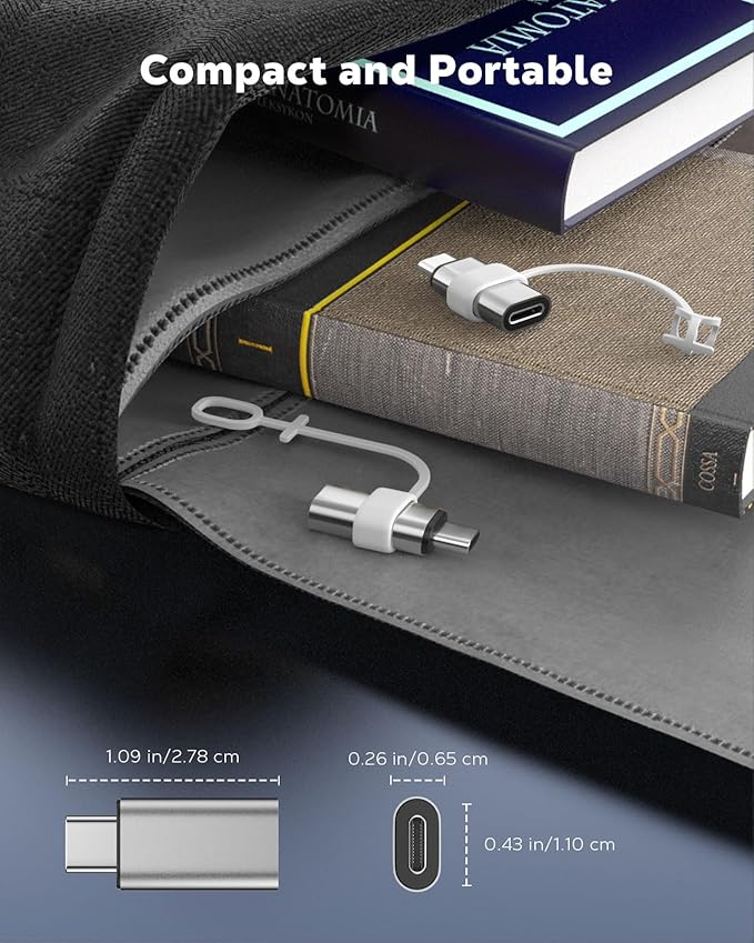 MoKo 4 Pack Lightning Female to USB C Male Adapter, USB-C Lightning Adapter - Image 8