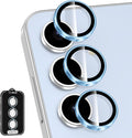 for Samsung Galaxy S24 FE Camera Lens Protector, Individual Metal Ring Tempered by Btscase