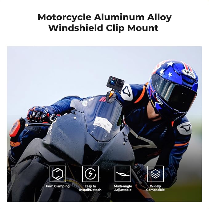 K&F Concept Motorcycle Windshield Clip Mount - Image 2