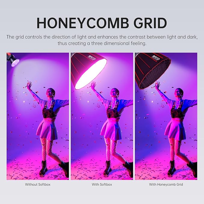 GVM RGB 300W Video Light Kit - Image 2