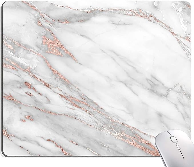 Mouse Pad, Marble Mouse Pad, Premium-Textured Mouse Mat Square Waterproof by Armanza