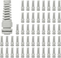 LeMotech 50Pcs NPT 1/2" IP68 Waterproof Cable Gland Flex Spiral Strain Relief by LeMotech