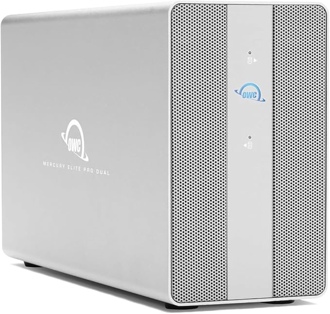 OWC 16TB Mercury Elite Pro Dual USB-C/Thunderbolt 3 External Raid Storage by OWC