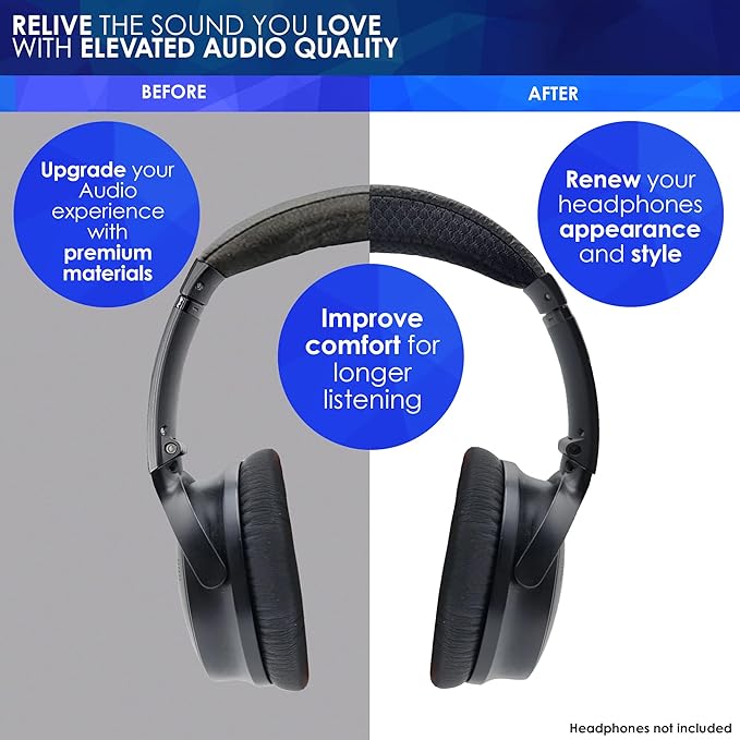 quietcomfort QC35 ii QC35 cool gel headband cushion cover. Compatible - Image 4