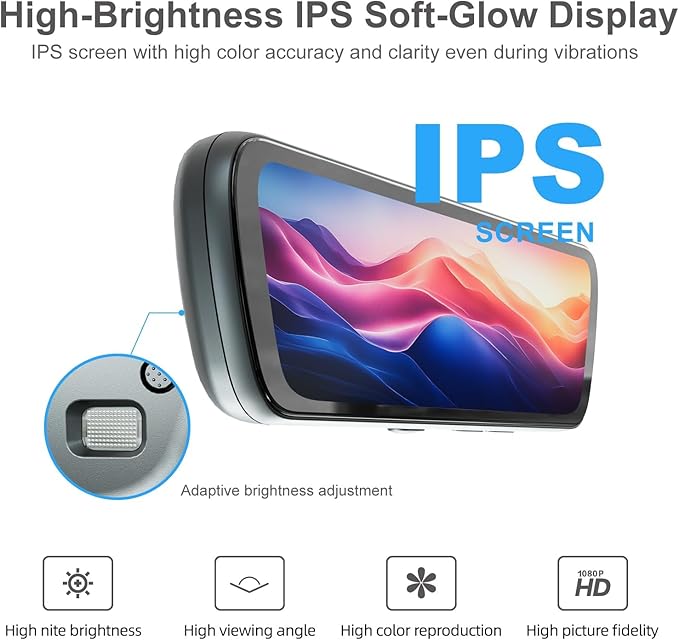 8.2″ OEM Rear View Mirror Camera, Dash Cam, Detached Front Lens, IPS Screen - Image 4