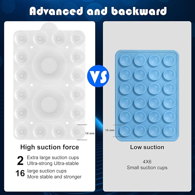 ZYCCER Double Sided Silicone Suction Phone Holder Mount, Compatible - Image 5
