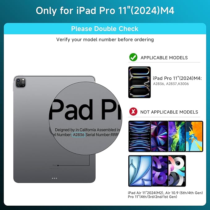 Transparent Case with Keyboard for 2024 iPad Pro 11-inch, with 7-Color Backlit - Image 2