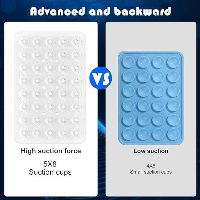 Silicone Double Sided Suction Phone Case Mount, Detachable Hands Free & Strong - Image 4