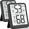 Antonki 2-Pack Room Thermometer, Digital Small Hygrometer Indoor Thermometer by Antonki