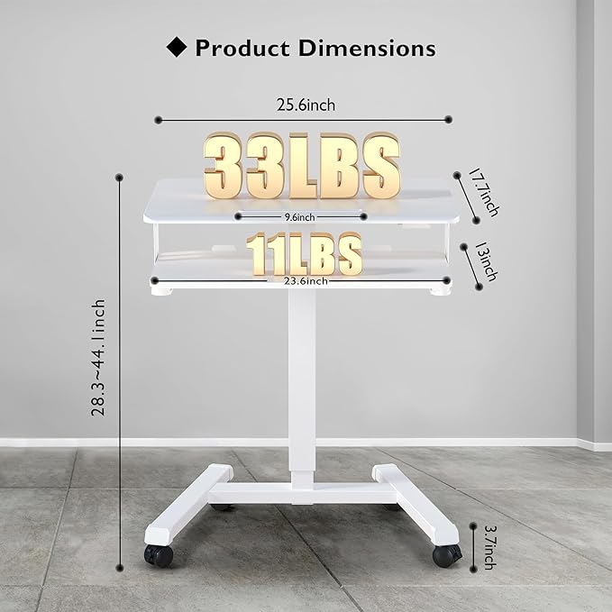 BONTEC Mobile Standing Desk - Image 2